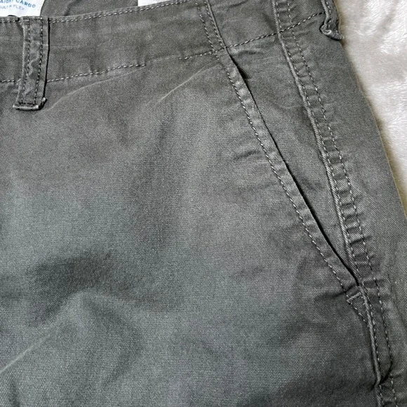 Old Navy Lived In Straight Cargo Shorts Mens 38 Grey Built In Flex Pockets - Picture 16 of 16